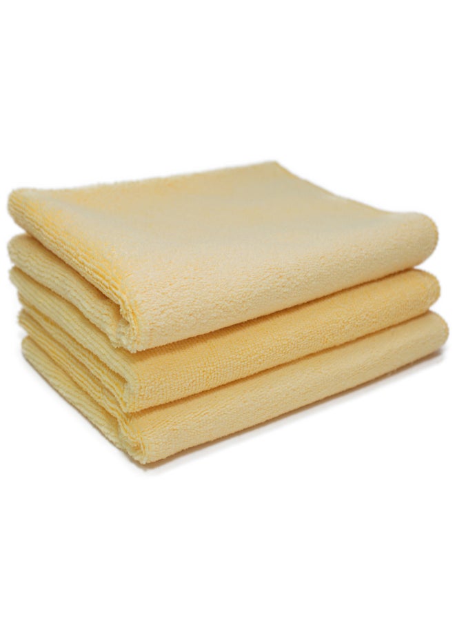 ميجواير طقم مكون من 3 قطع من مناشف ميكروفايبر متعددة الأسطح لإعادة اللمعان الفائق 16 × 24 إنش X2020 - Image 2